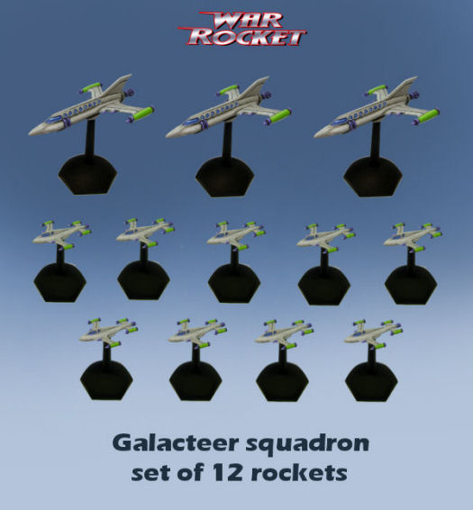 Galacteer Squadron (set of 12 rockets)